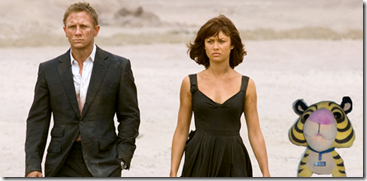 Schnubbs with Daniel Craig and Olga Kurylenko