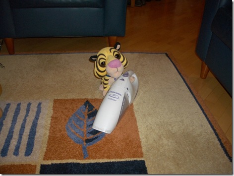 Helping clean up